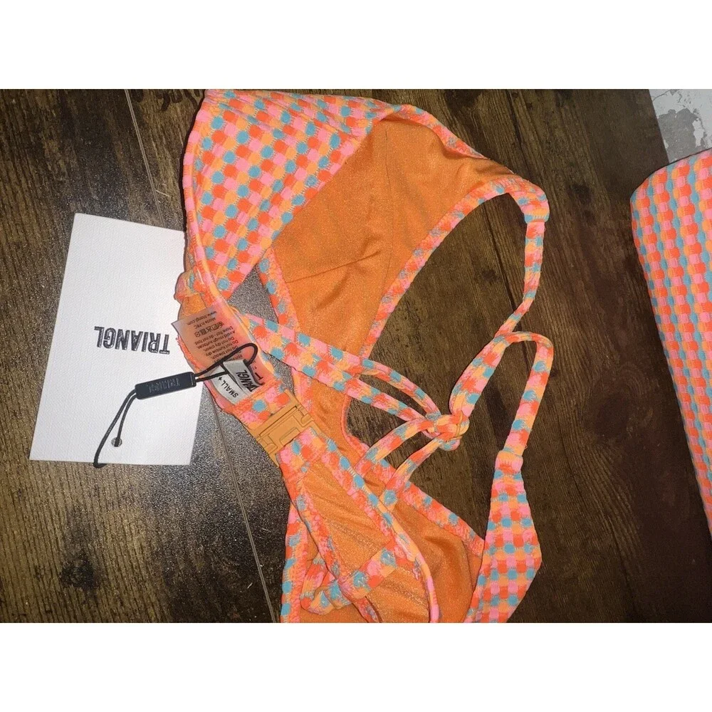 NWT! TRIANGL MAIA GARA Textured Scoop Bikini - Top Size S - Bottom Size M - Picture 6 of 12